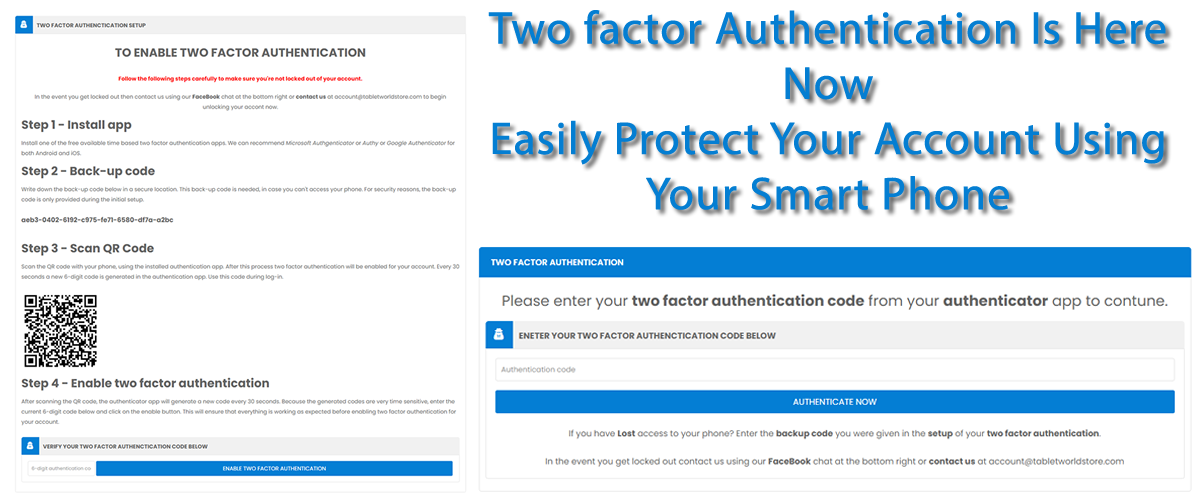 Two Factor Authentication Is Here Now!.